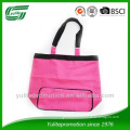 Hot pink strapped cotton bag, leisure bag